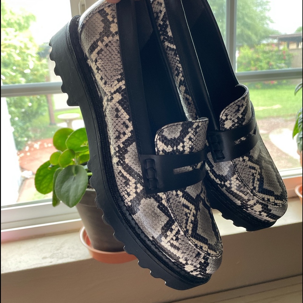 Sam Edelman snakeskin loafers